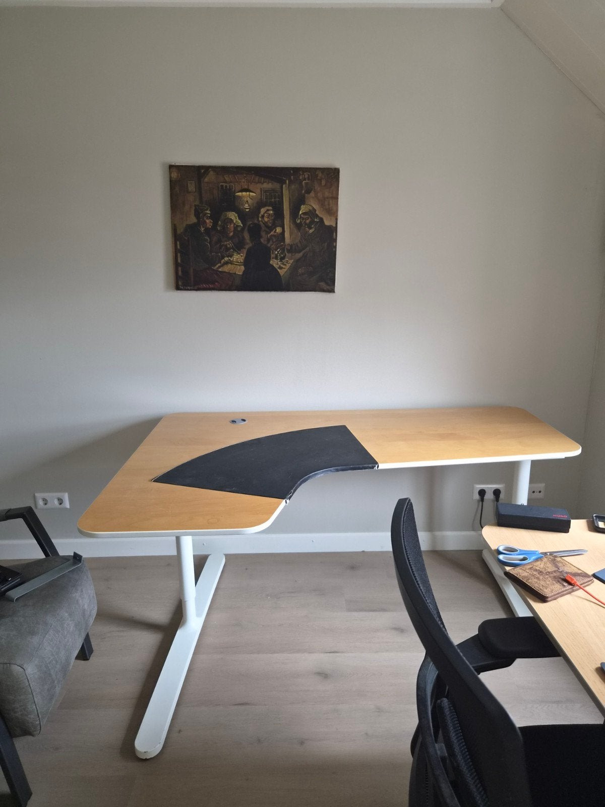 IKEA Besta Hoekbureau links, Ophalen, Hoekbureau, Zo goed als nieuw, IKEA