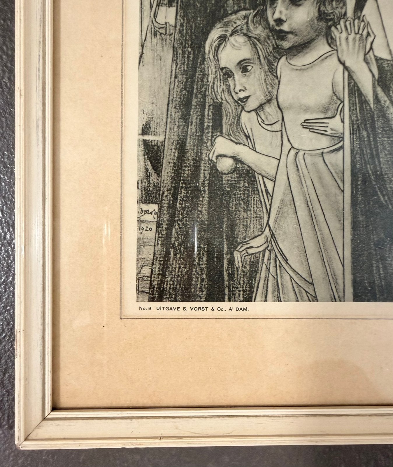 Jan Toorop 1858-1928 / Lithografie Zielengang 1920, Portret en Figuren, Gelimiteerde oplage, Ophalen of Verzenden, Lithografie