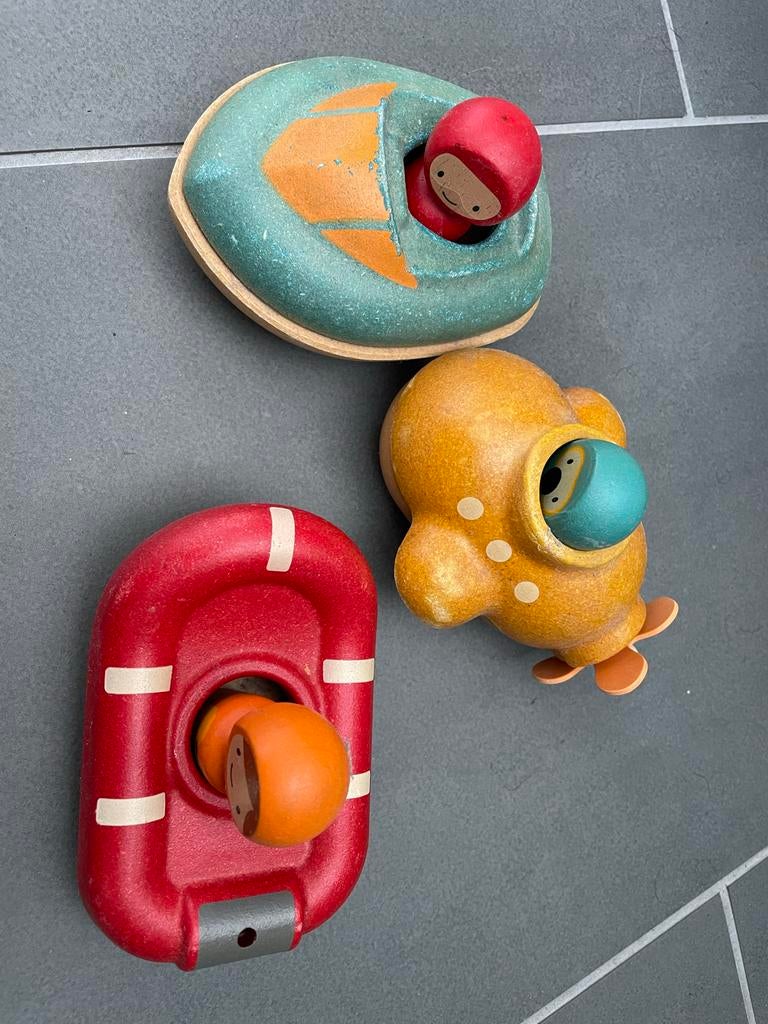Plantoys Badspeelgoed: Boot, Duikboot en Reddingsboot, Ophalen of Verzenden, Gebruikt