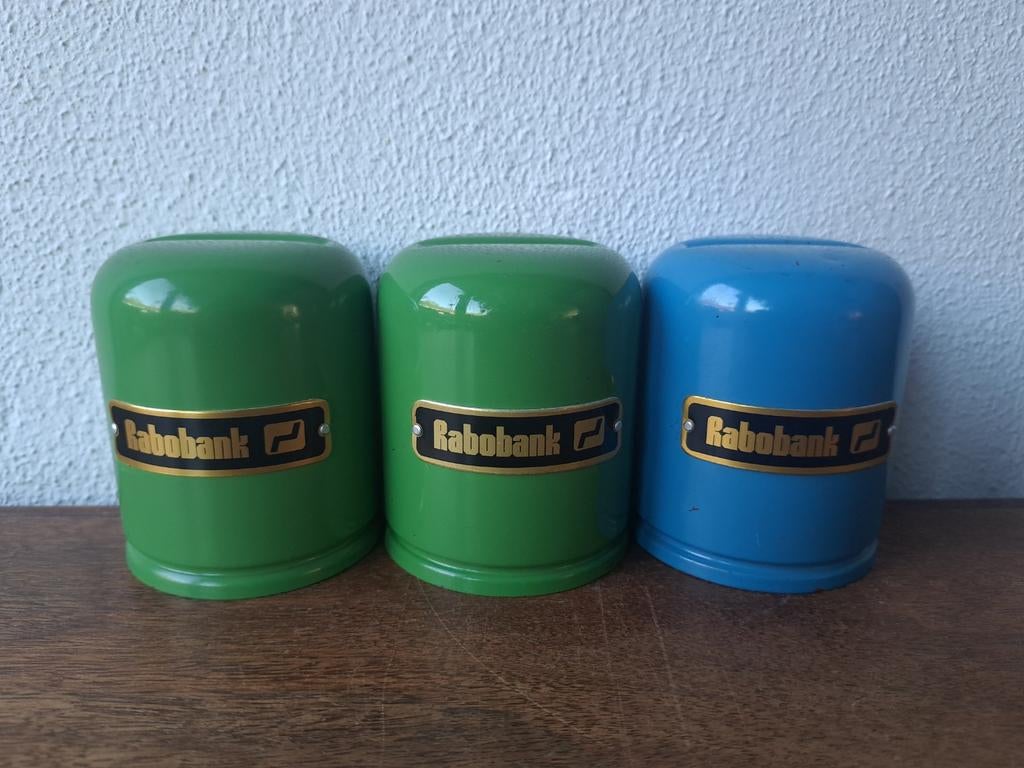 Vintage Rabobank spaarpot, Verzamelen, Spaarpotten, Ophalen of Verzenden, Gebruikt, Metaal of Blik, Dier