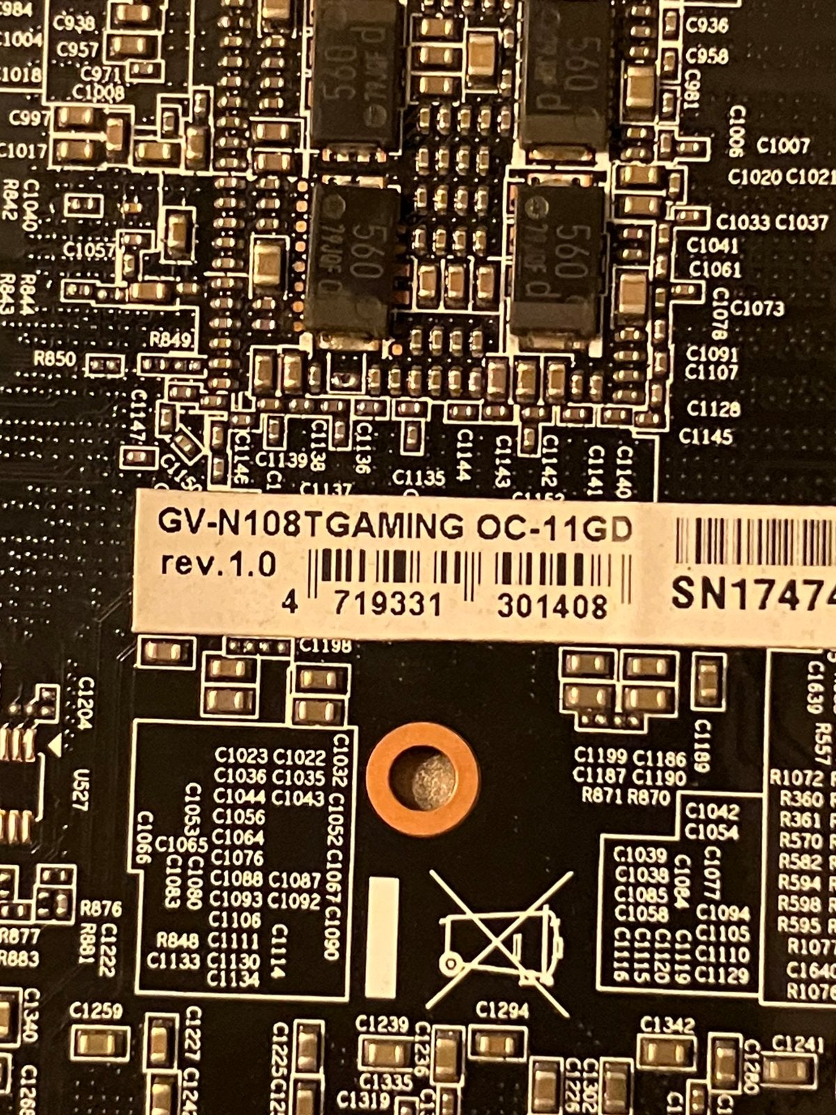 NVIDIA GTX 1080 Ti Gigabyte Gaming OC White 11GB videokaart, Computers en Software, PCI-Express 3, Ophalen of Verzenden, HDMI