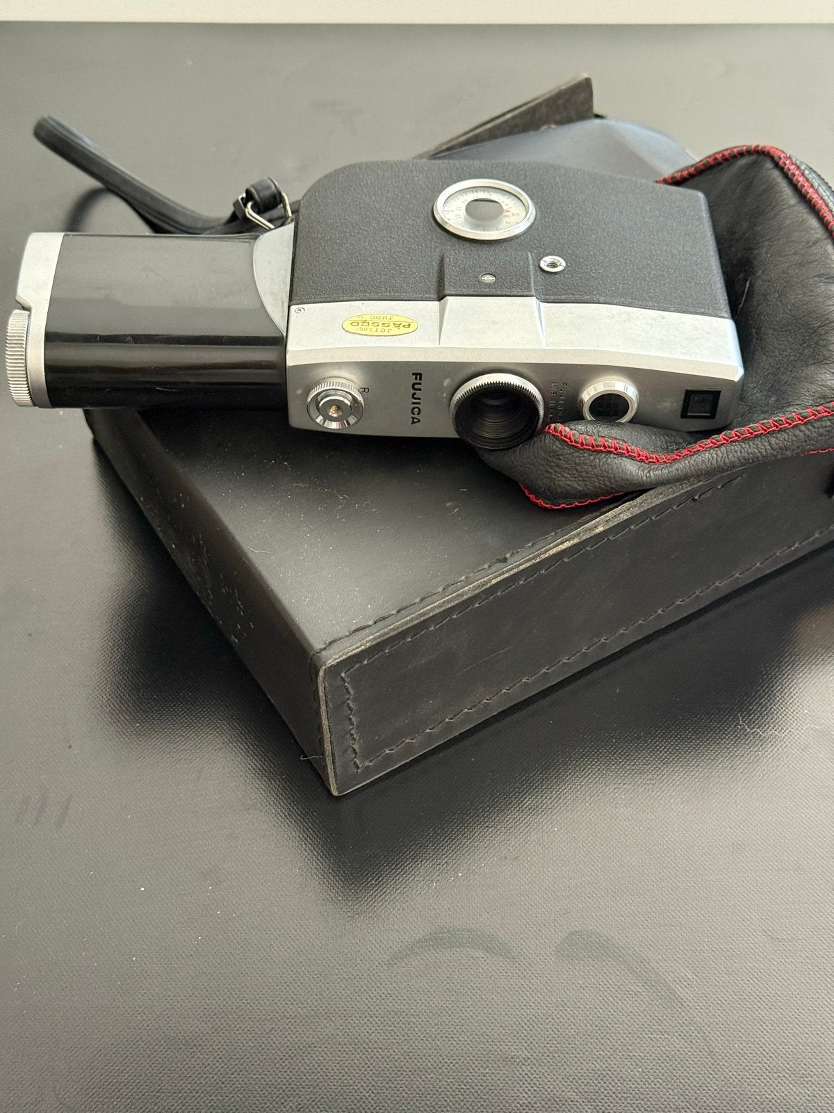 Vintage Fujica Single-8 P100 filmcamera met accessoires, Ophalen of Verzenden, 8mm, Camera