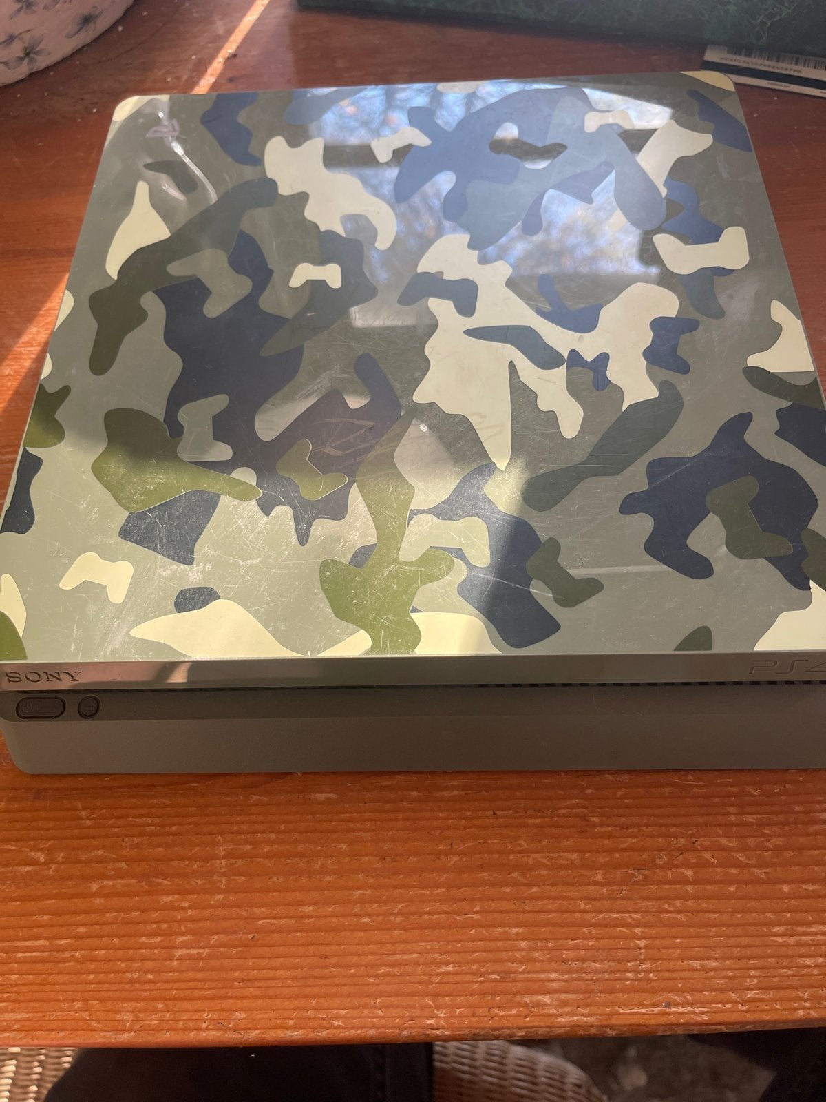 PS4 Slim Camouflage met controller en 3 games, Ophalen of Verzenden, Met 1 controller, Slim, Gebruikt