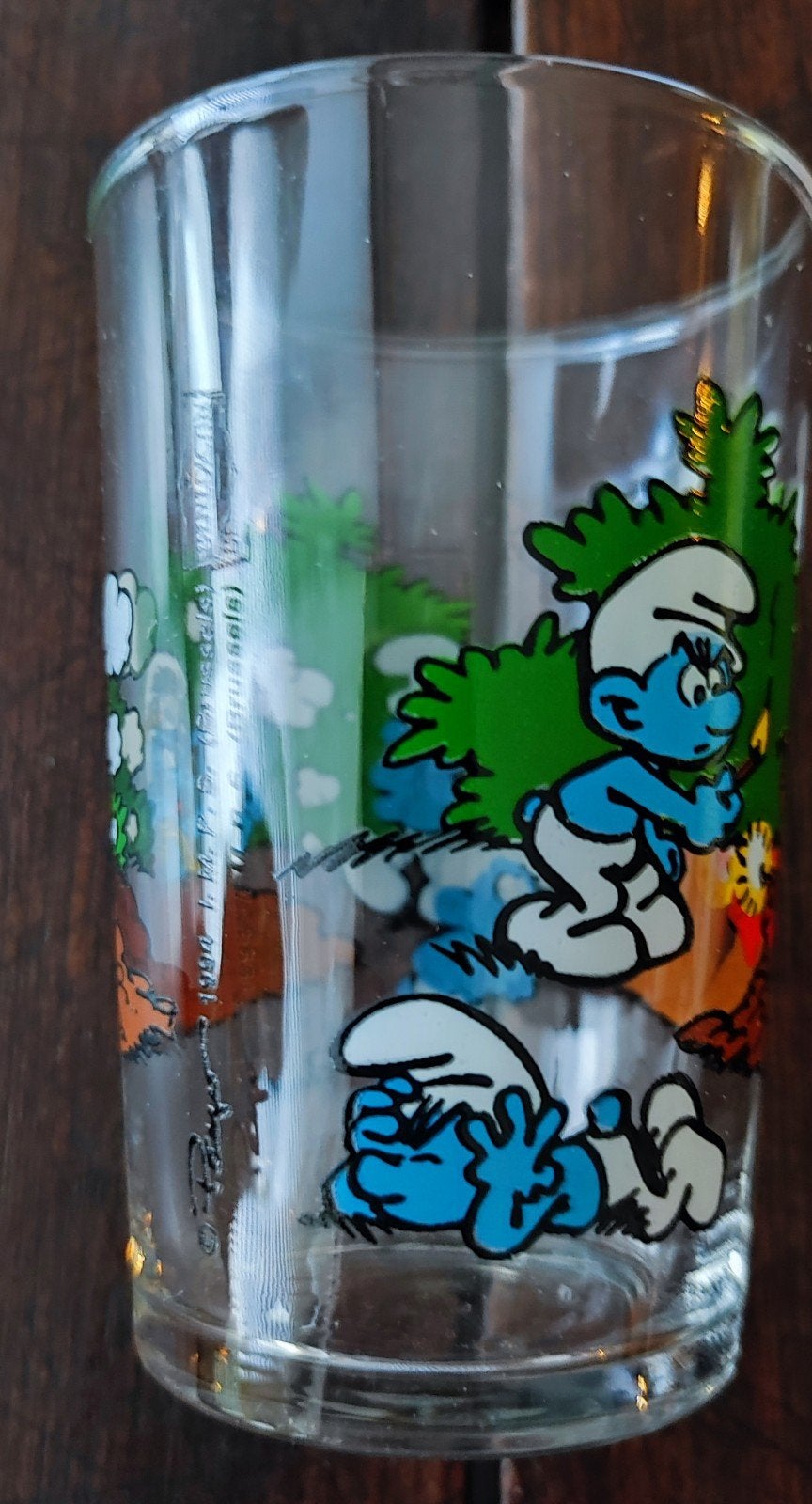 Smurfen. Water of limonadeglas. Vintage uit 1994 ongebruikt., Verzamelen, Smurfen, Ophalen, Zo goed als nieuw, Gebruiksvoorwerp