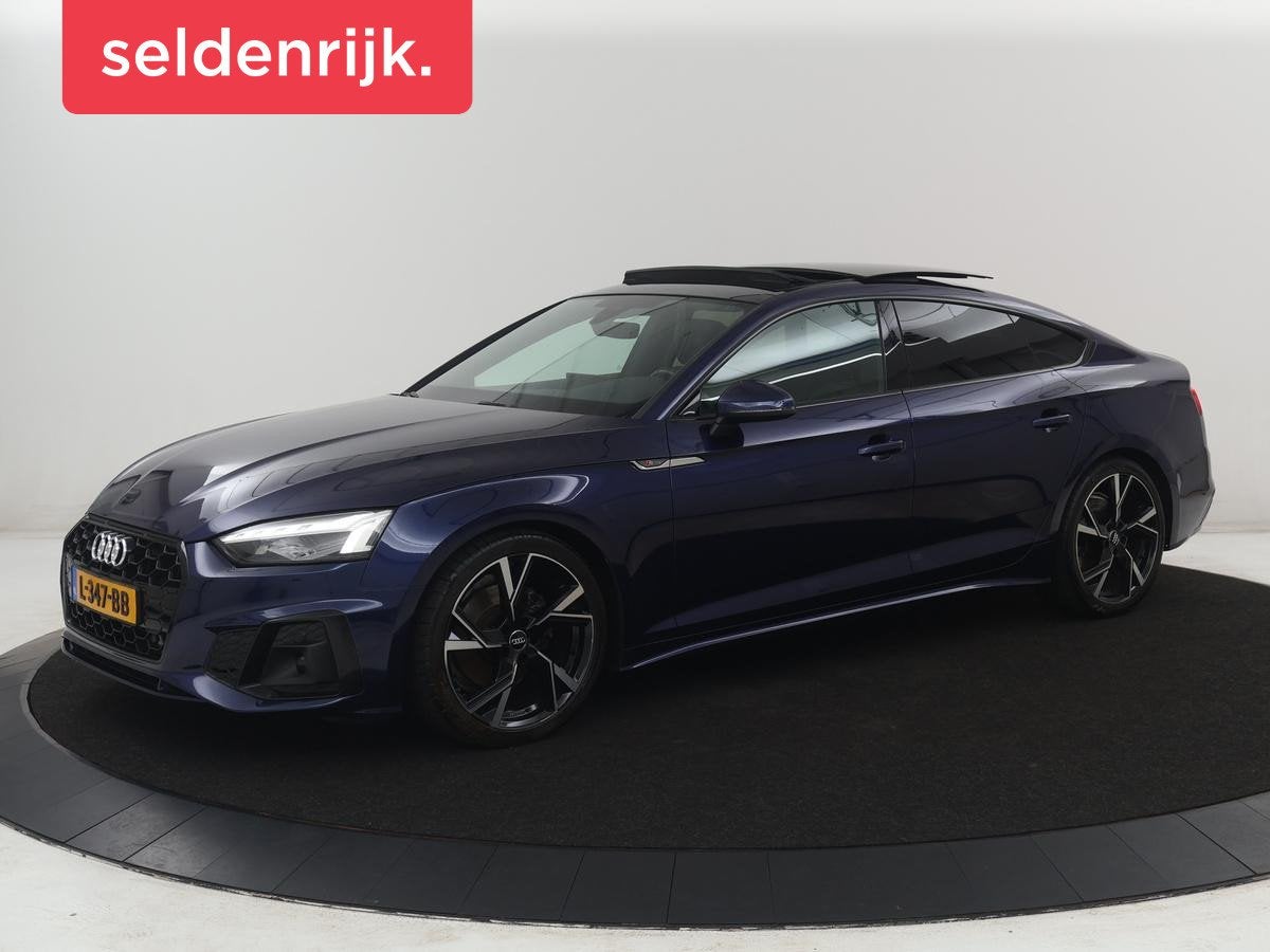 Audi A5 Sportback 35 TFSI S edition | Panoramadak | Virtual, Auto's, Gebruikt, 4 cilinders, Blauw, Alcantara