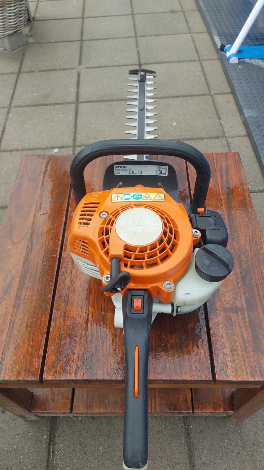 stihl hs45, Ophalen, Benzine