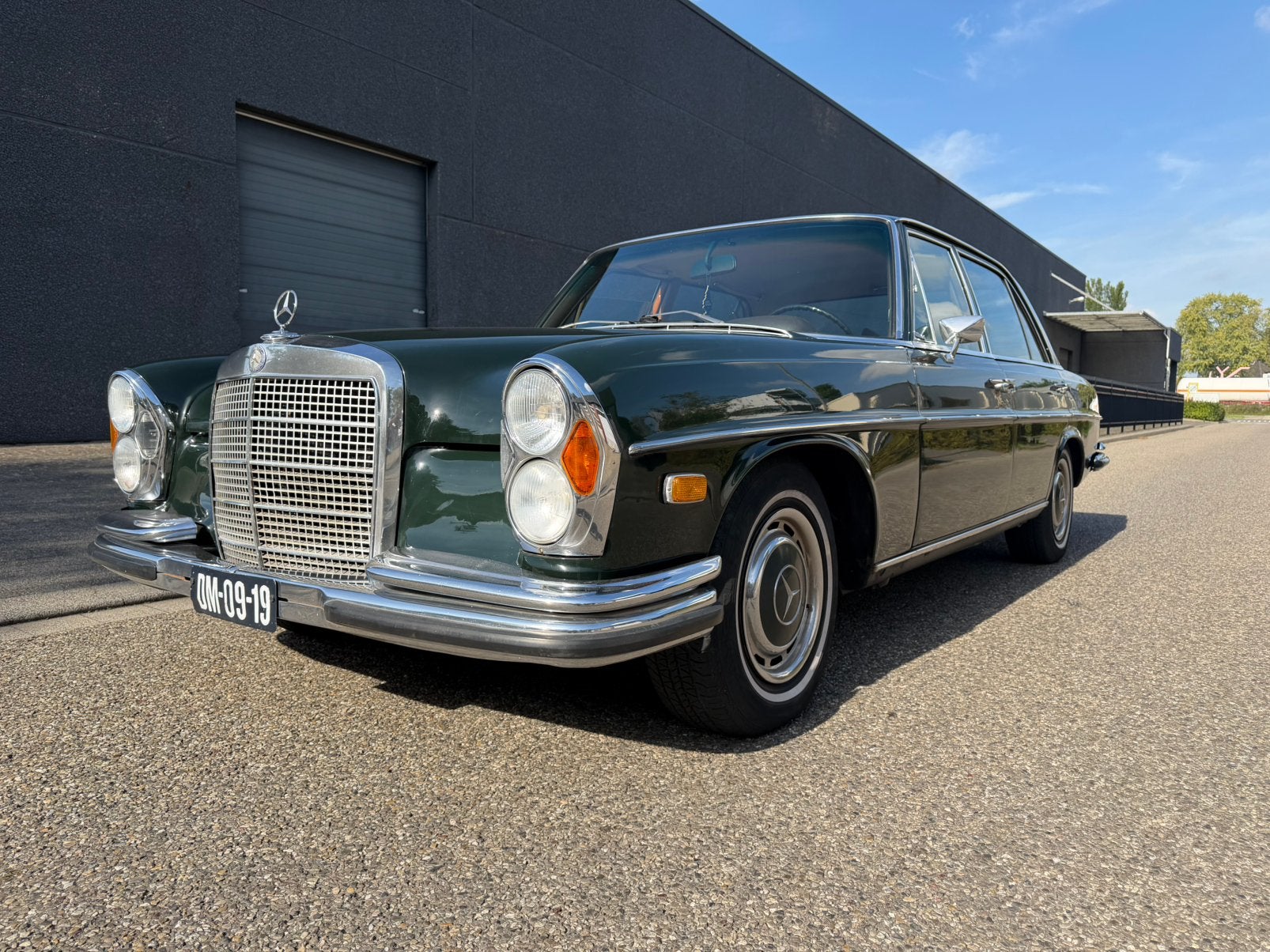 Mercedes-Benz S-Klasse 2.8 280 SEL 1969 Groen, Auto's, Automaat, Beige, Leder, 161 pk