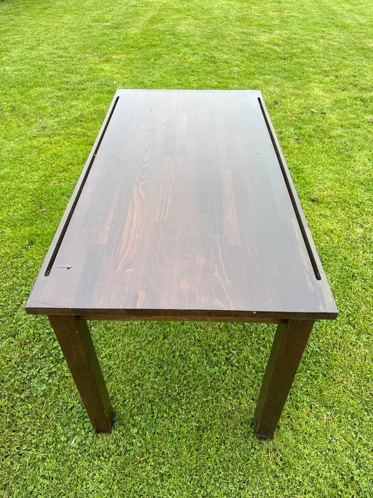Robuuste houten tafels 2 stuks, Ophalen, Gebruikt, 100 tot 150 cm, 50 tot 100 cm
