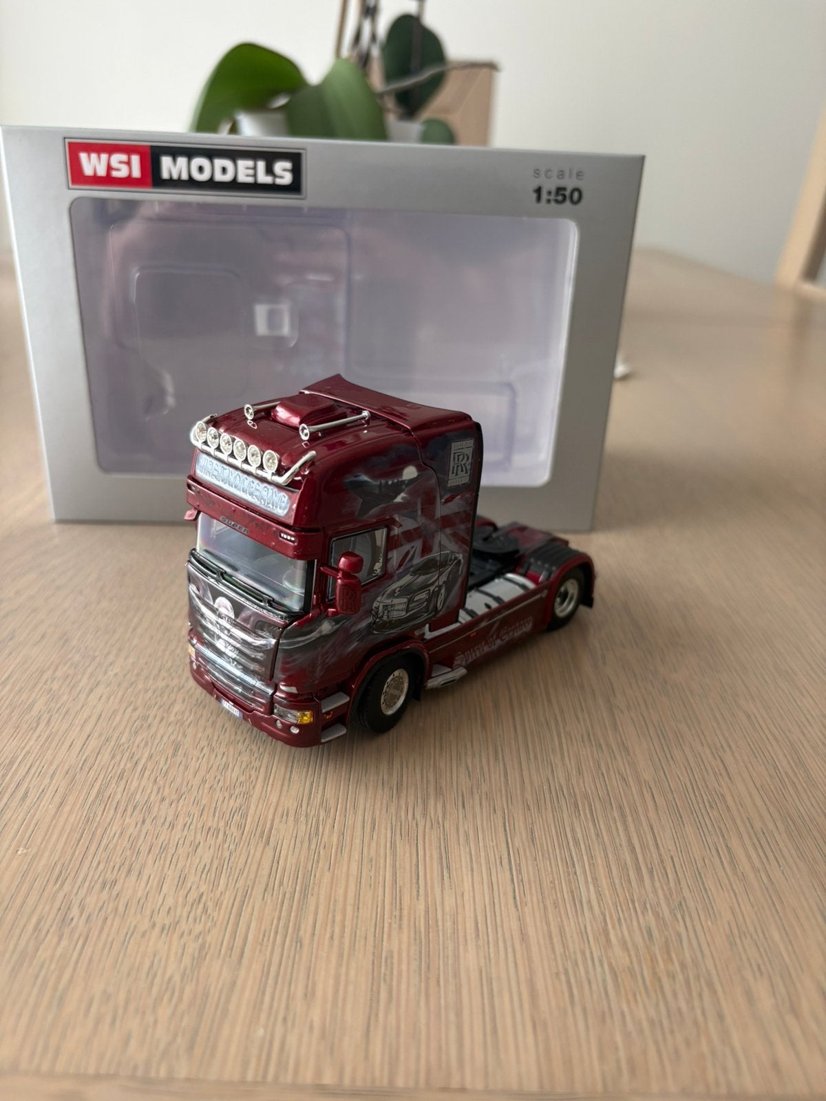 Wsi scania eurotransporti 1/50, Hobby en Vrije tijd, Modelauto's | 1:50, Ophalen of Verzenden, Zo goed als nieuw, Bus of Vrachtwagen