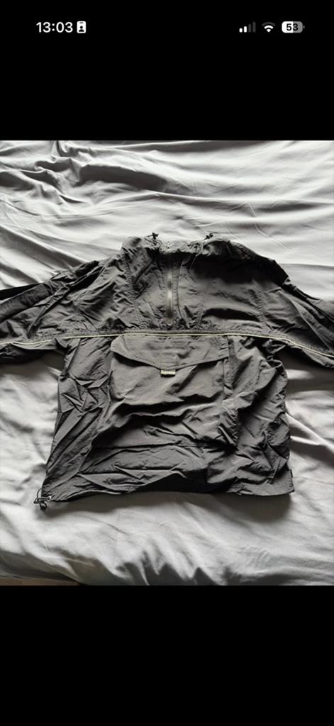 Supreme Anorak Jas Zwart - Zo goed als nieuw, Ophalen of Verzenden, Zo goed als nieuw, Maat 52/54 (L), Zwart