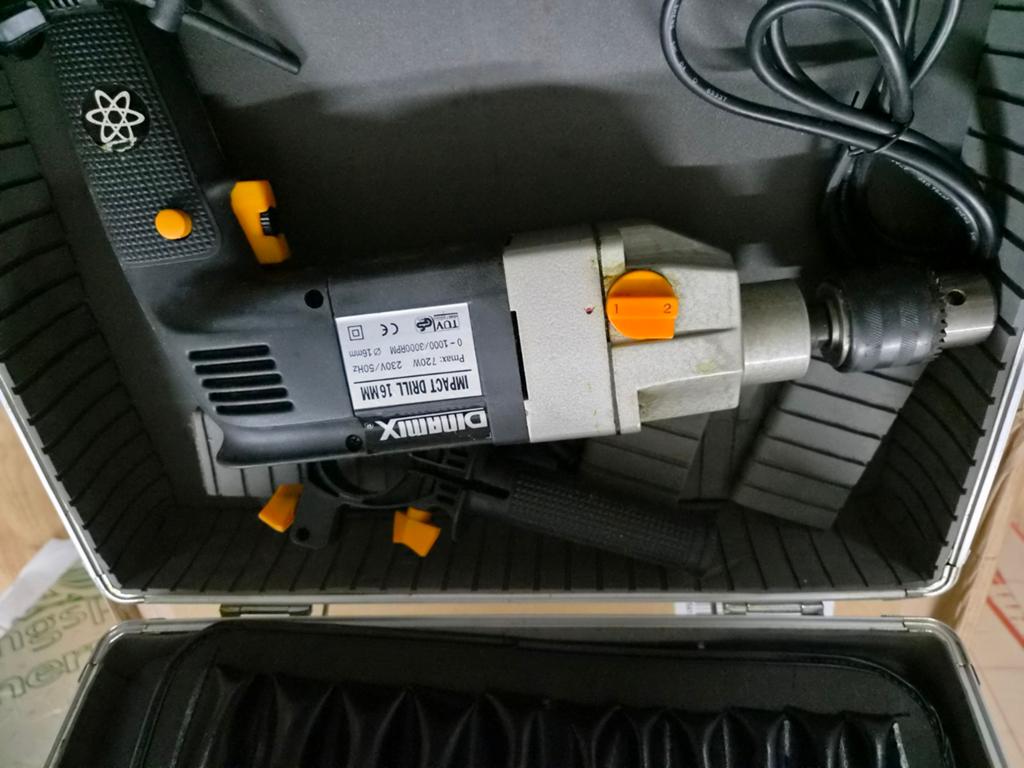 Dinahmix Boormachine 16mm - 720W, Ophalen, Gebruikt, 600 watt of meer, Boormachine