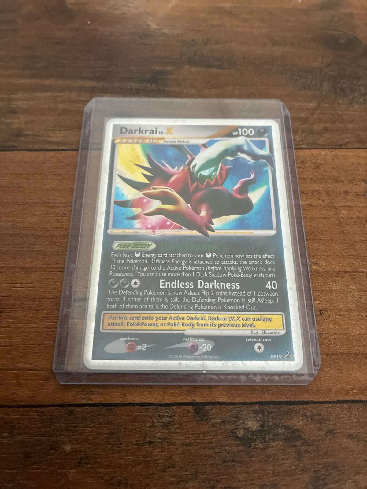 Darkrai LV.X Pokémon kaart - DP19 Promo, Ophalen, Zo goed als nieuw, Losse kaart