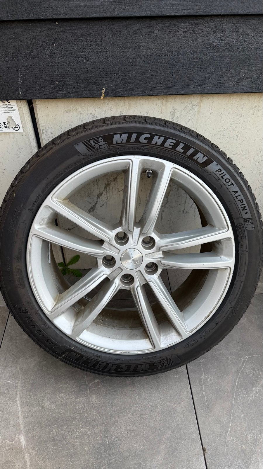 Tesla Model S Velgen met Michelin Winterbanden 245/45R19, Banden en Velgen, Winterbanden, Personenwagen, Ophalen