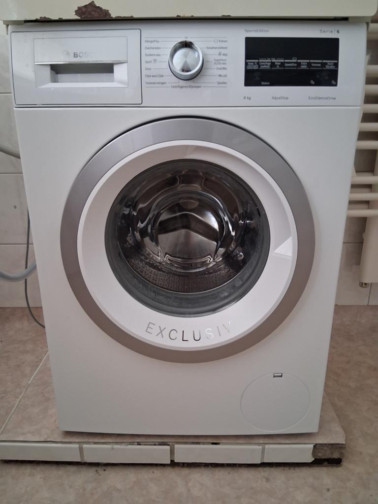 Bosch Serie | 6 Exclusiv Wasmachine 8 kg, Witgoed en Apparatuur, Wasmachines, Ophalen, 1200 tot 1600 toeren, Gebruikt, 8 tot 10 kg