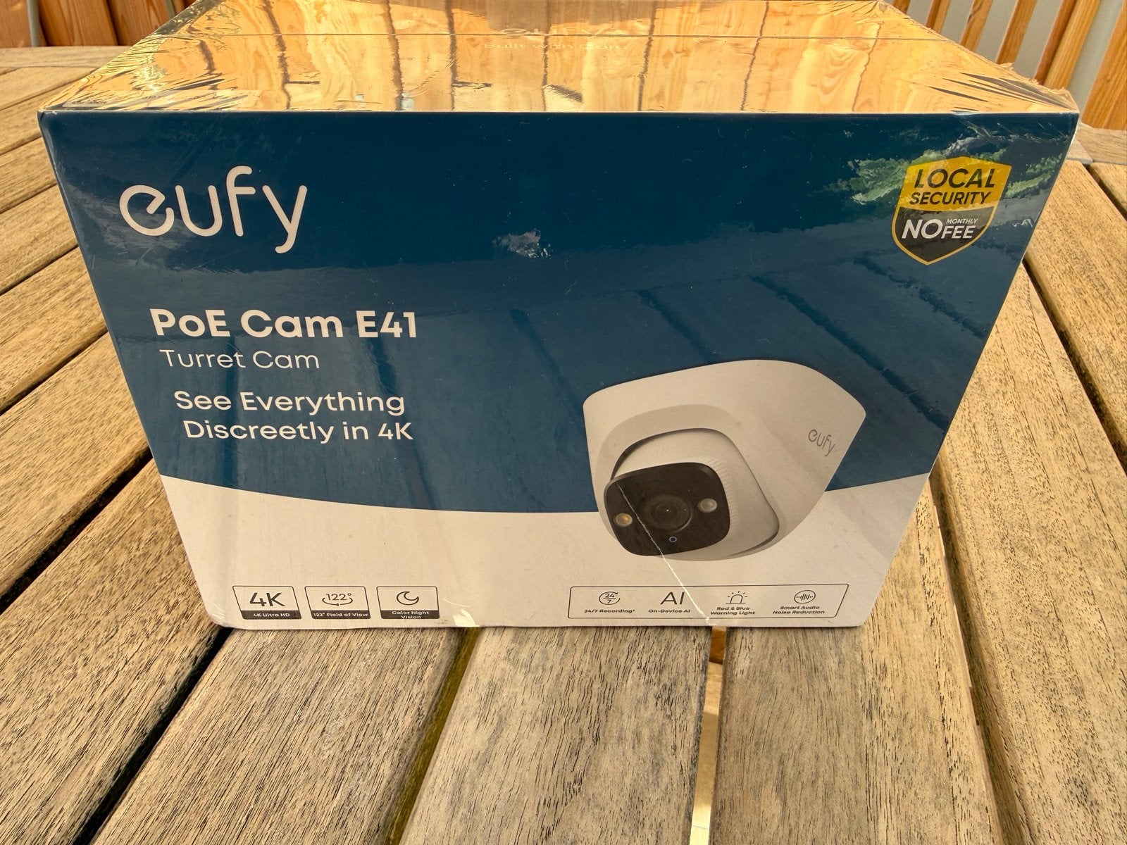 Eufy PoE Cam E41 Turret Cam 4K Beveiligingscamera, Ophalen of Verzenden, Nieuw, Buitencamera