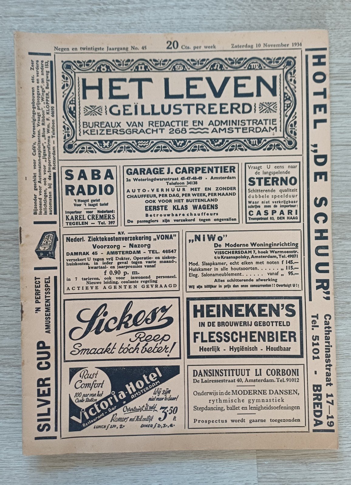 Het Leven Geïllustreerd - 24 november 1934, Verzamelen, Tijdschriften, Kranten en Knipsels, Ophalen of Verzenden