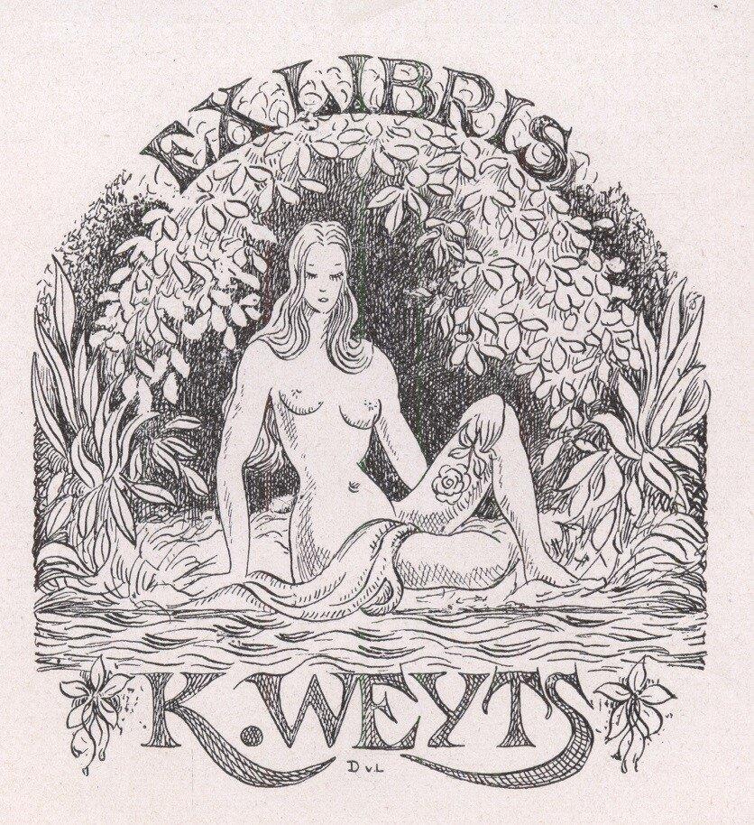 1355 Ex Libris Nederland : Dirk van Luijn, 1946, Antiek en Kunst, Verzenden