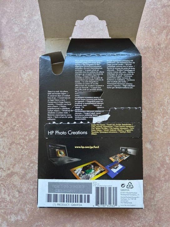 HP Advanced Photo Paper Glossy 10x15 cm (250 g/m²) - Geopend, Ophalen of Verzenden, Gebruikt