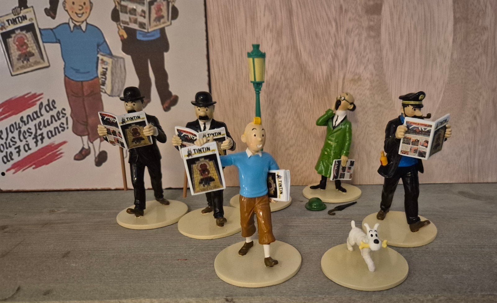 Complete serie Kuifje Lisez Pixi beeld no Leblon Fariboles, Ophalen of Verzenden, Kuifje, Beeldje of Figuurtje
