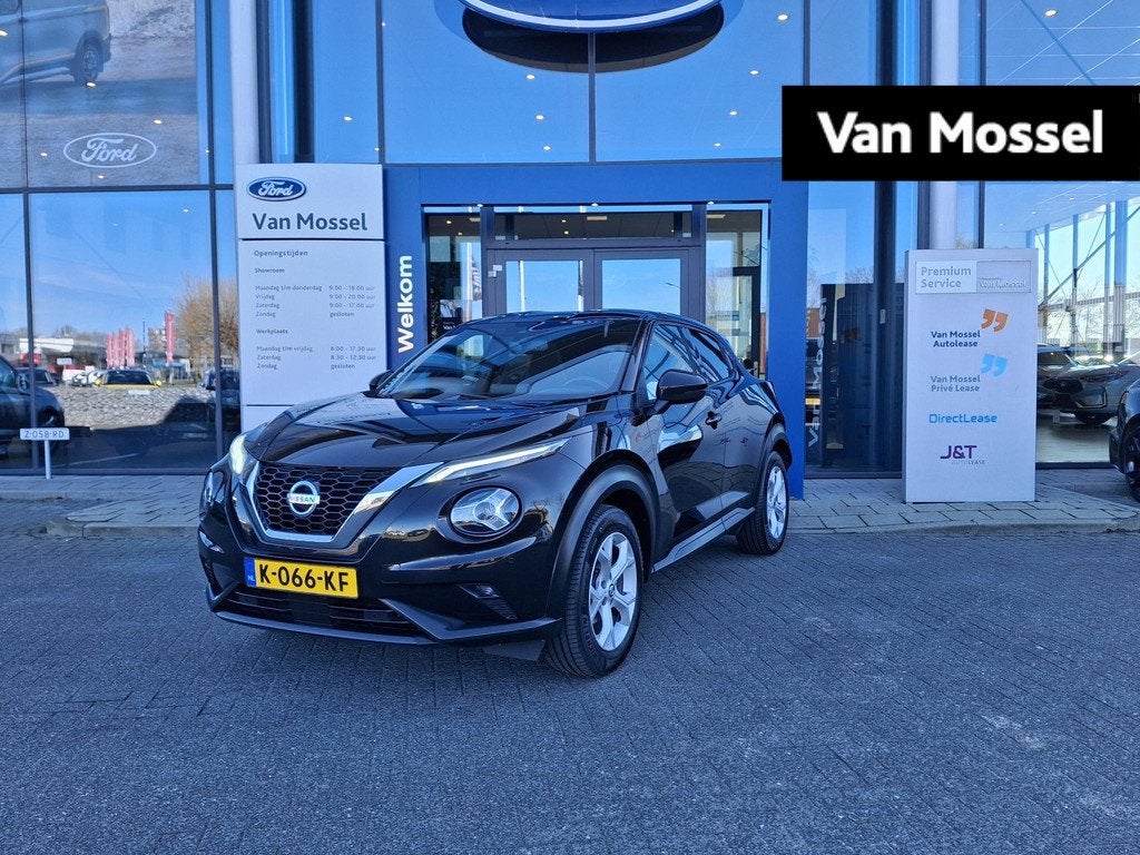 Nissan Juke 1.0 DIG-T N-Connecta | Automaat | Cruise Control, Auto's, Nissan, 12 maanden, Stof, Euro 6, Zwart