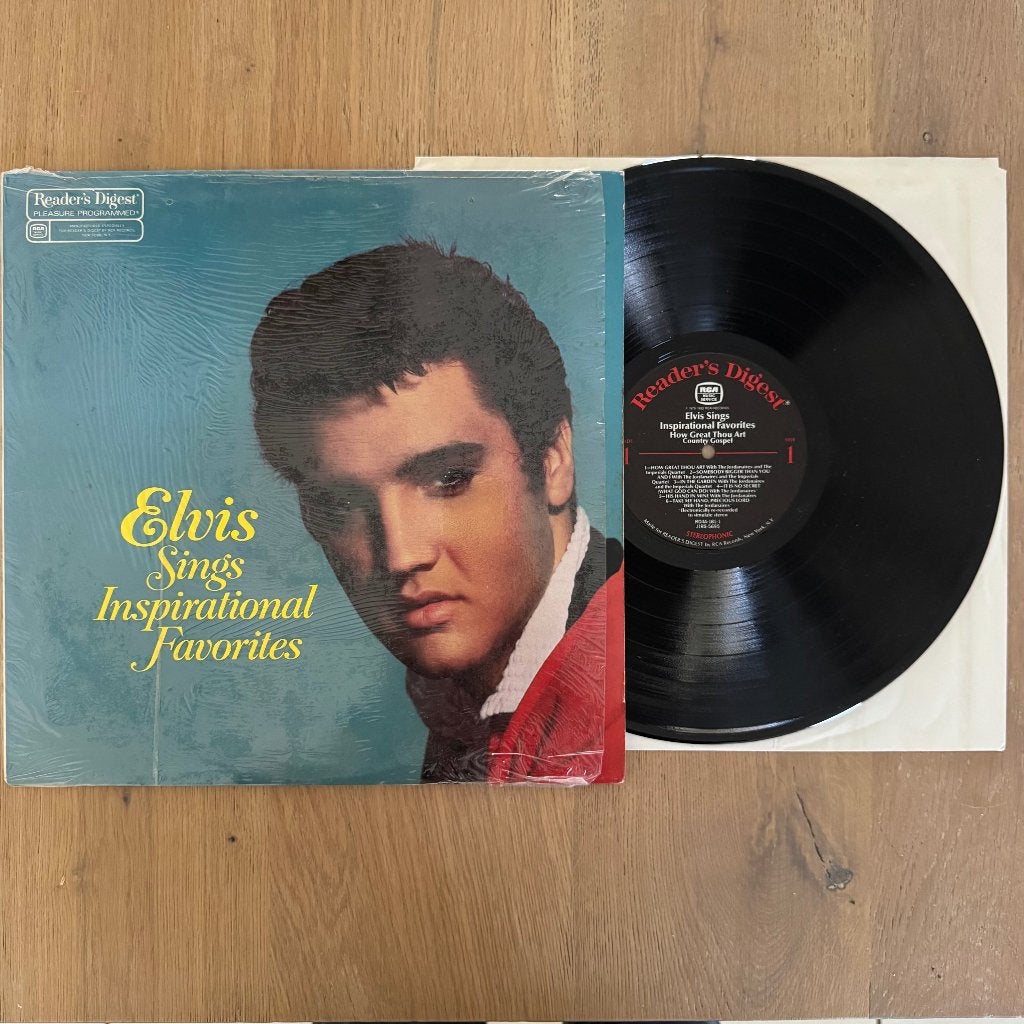 Elvis LP - Elvis Sings Inspirational Favorites - USA 1983, Cd's en Dvd's, Vinyl | Rock, Gebruikt, Originele persing, 1980 - 1989