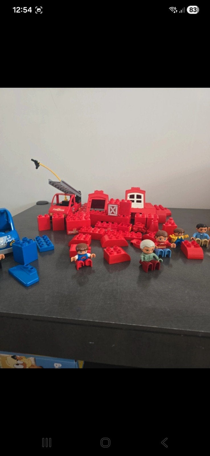 Brandweerkazerne politie bouwset met poppetjes, Ophalen of Verzenden, Gebruikt, Overige merken