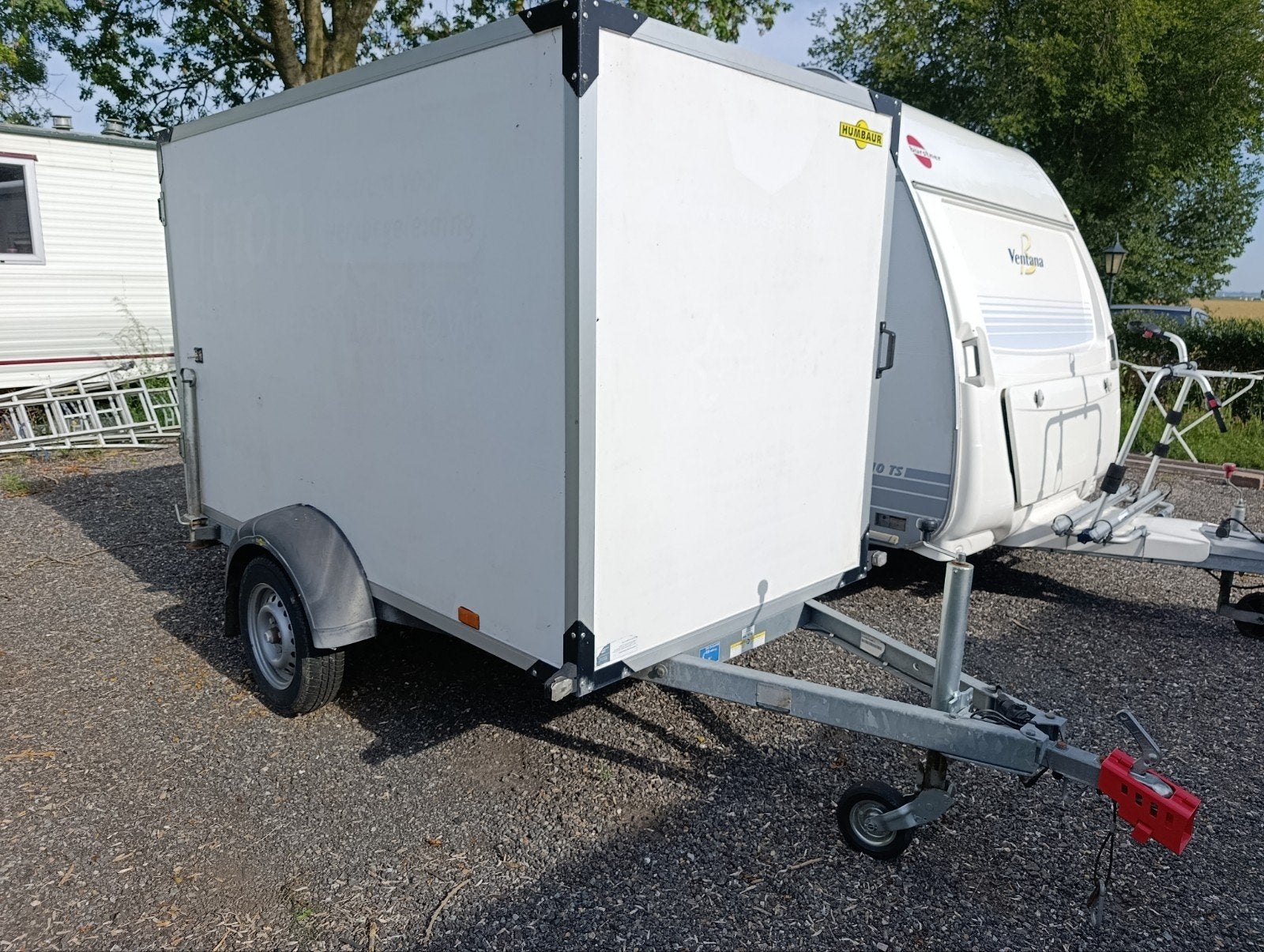 Gesloten aanhanger 750kg - L250 H150 B135, Auto diversen, Aanhangers en Bagagewagens, Ophalen, Gebruikt
