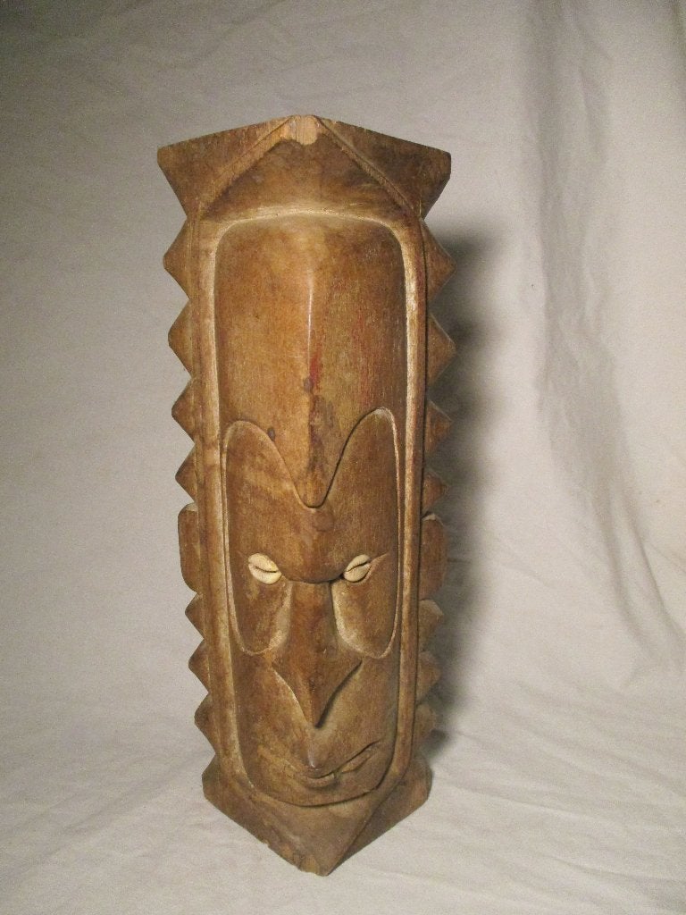 zwaar 2 hoofdig beeld van hout Papoea-nieuw-Guinea, Ophalen of Verzenden