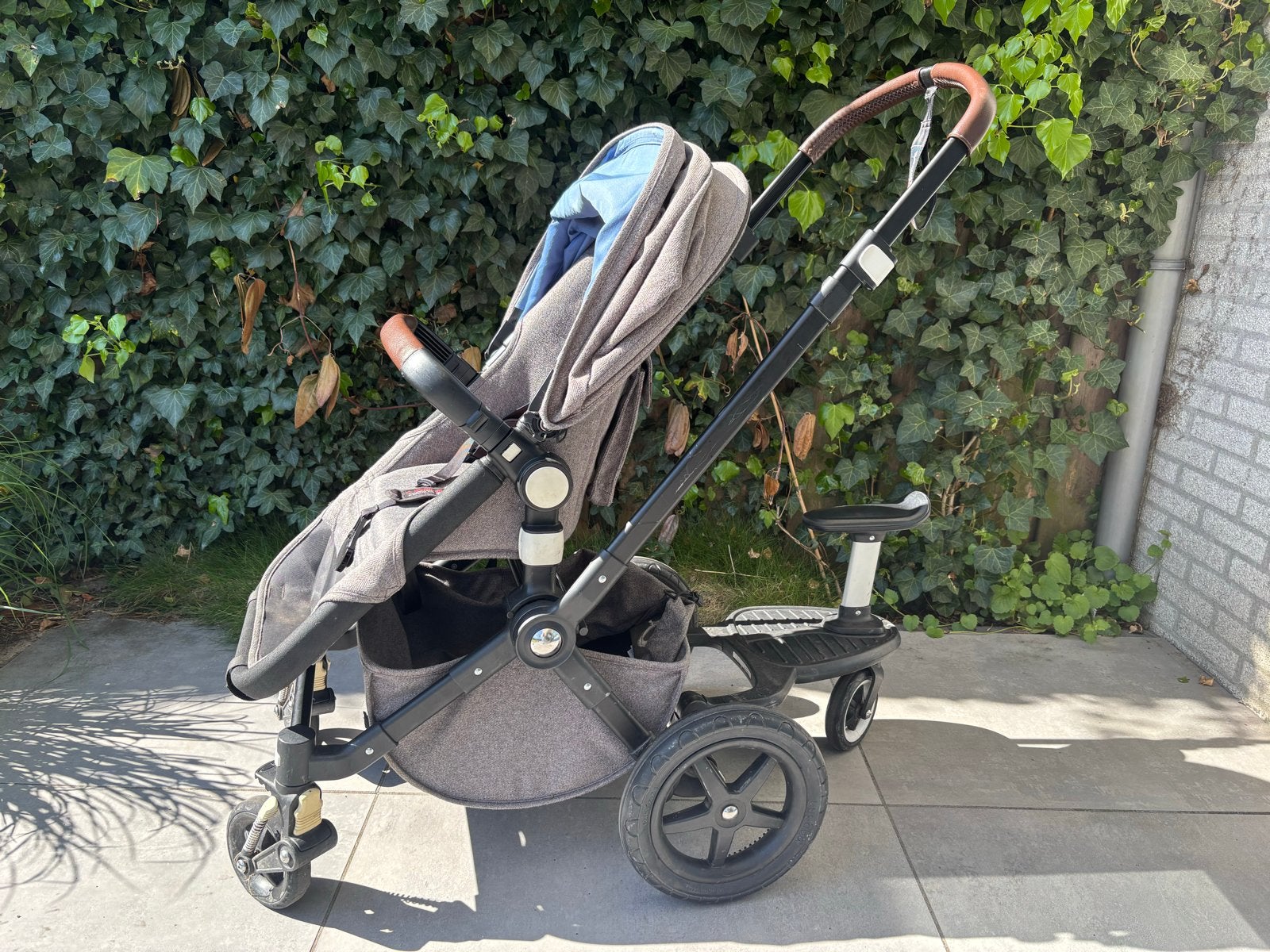 Bugaboo Kinderwagen met meerijdplankje en accessoires, Kinderen en Baby's, Gebruikt, Bugaboo, Verstelbare duwstang, Ophalen
