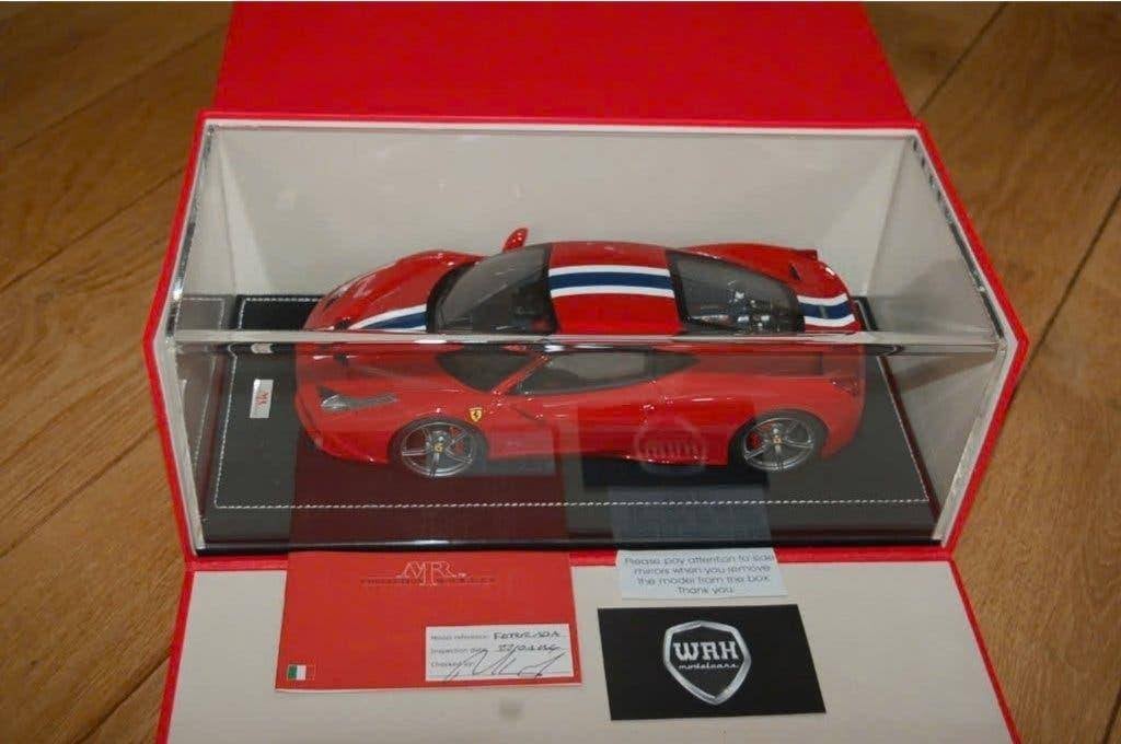SALE!! 118 FERRARI 458 COUPE SPECIALE rood MR models WRH, Ophalen, Nieuw, Auto, Overige merken