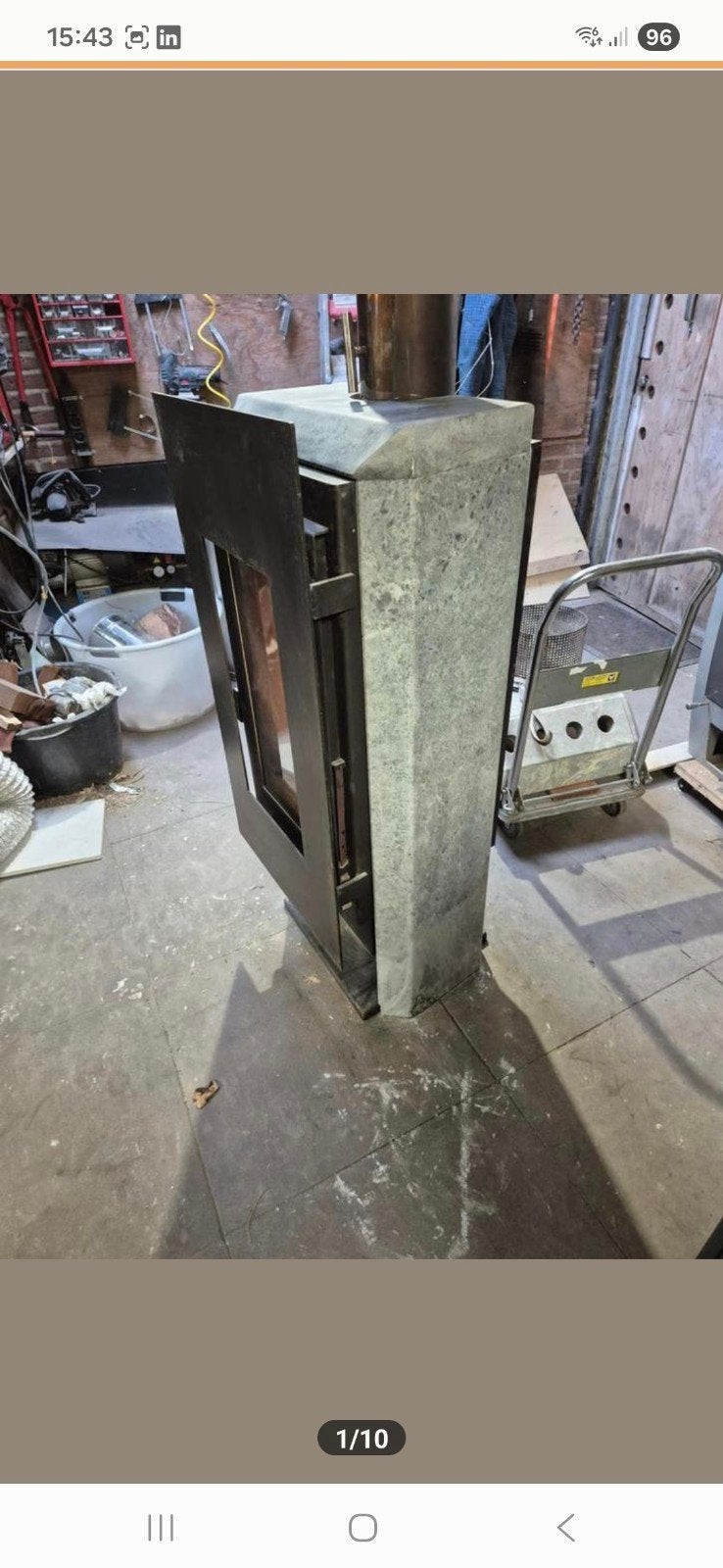 Speksteen kachel 8 kw, Ophalen