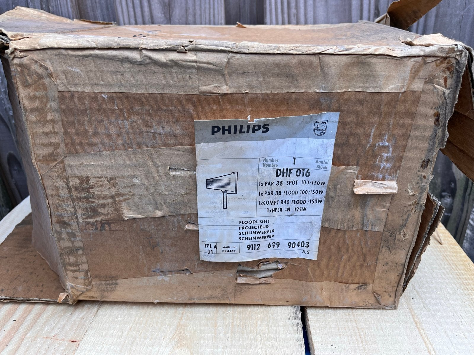 Philips DHF 016 Floodlight Projector Schijnwerper, Ophalen of Verzenden, Zo goed als nieuw, Metaal