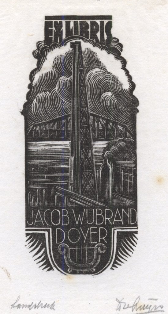 0236 Ex Libris Nederland : Dirk Govert van Luijn, 1944, Verzenden, Ex libris