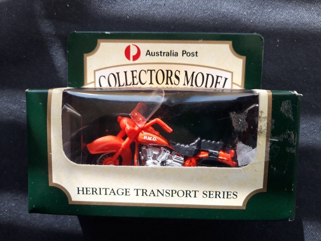 Matchbox P.M.G. Motorfiets Australian Post - UNIEK !!!, Ophalen of Verzenden, Zo goed als nieuw, Motor