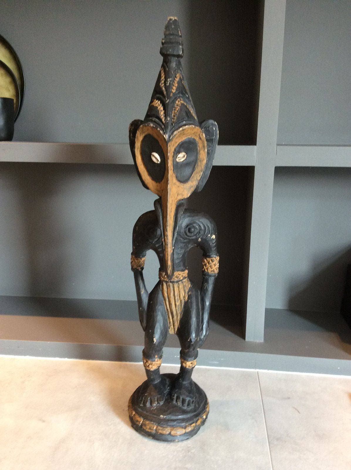 Houtsculptuur uit Papua Nieuw Guinea, Gebruikt, Verzenden, 75 cm, Hout