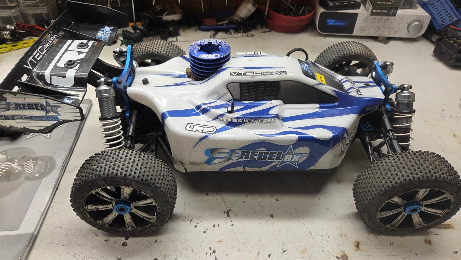 Te koop mooie lrp, Gebruikt, Auto offroad, Ophalen of Verzenden, Schaal 1:8