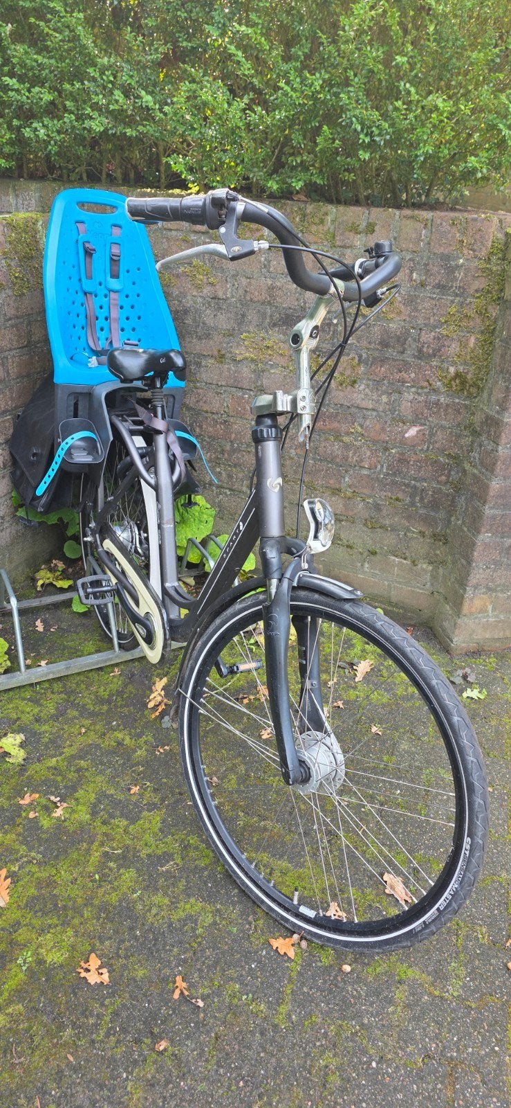 Sparta Amazone 4 life moederfiets mat zwart met zitje fm53, Ophalen, 1 zitje, Gebruikt, Sparta