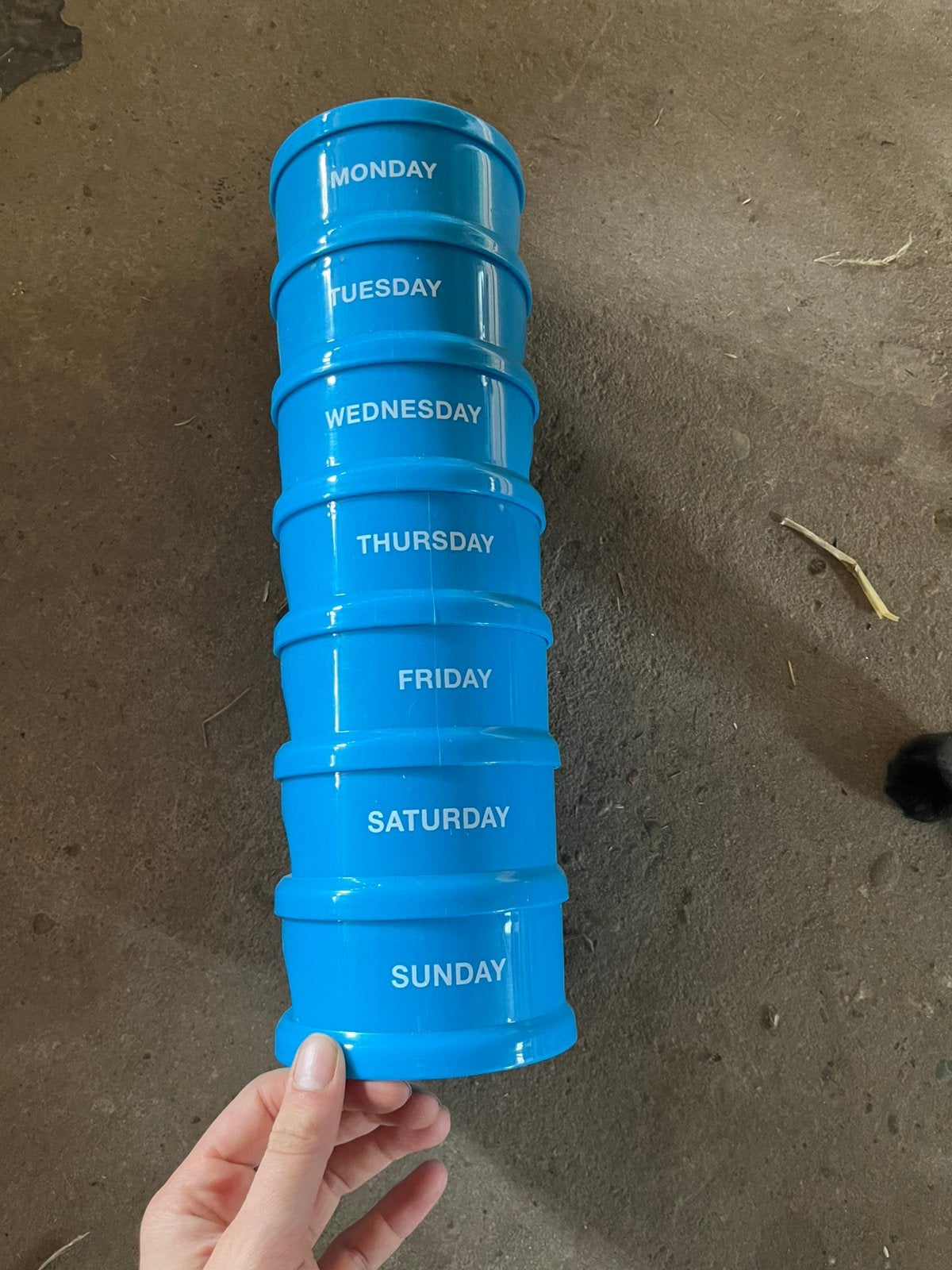 Supplementen bakje Daily box XL, Ophalen, Zo goed als nieuw