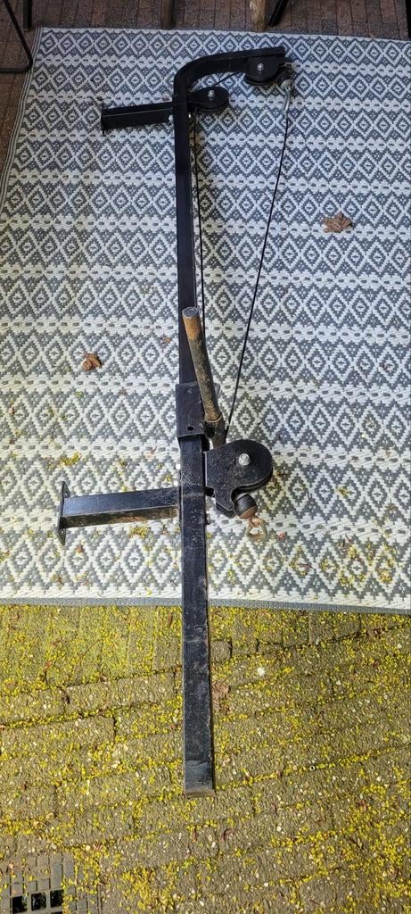 Wandgemonteerde Home Gym met 2 Katrollen en Gewichten, Ophalen, Gebruikt, Krachtstation, Metaal