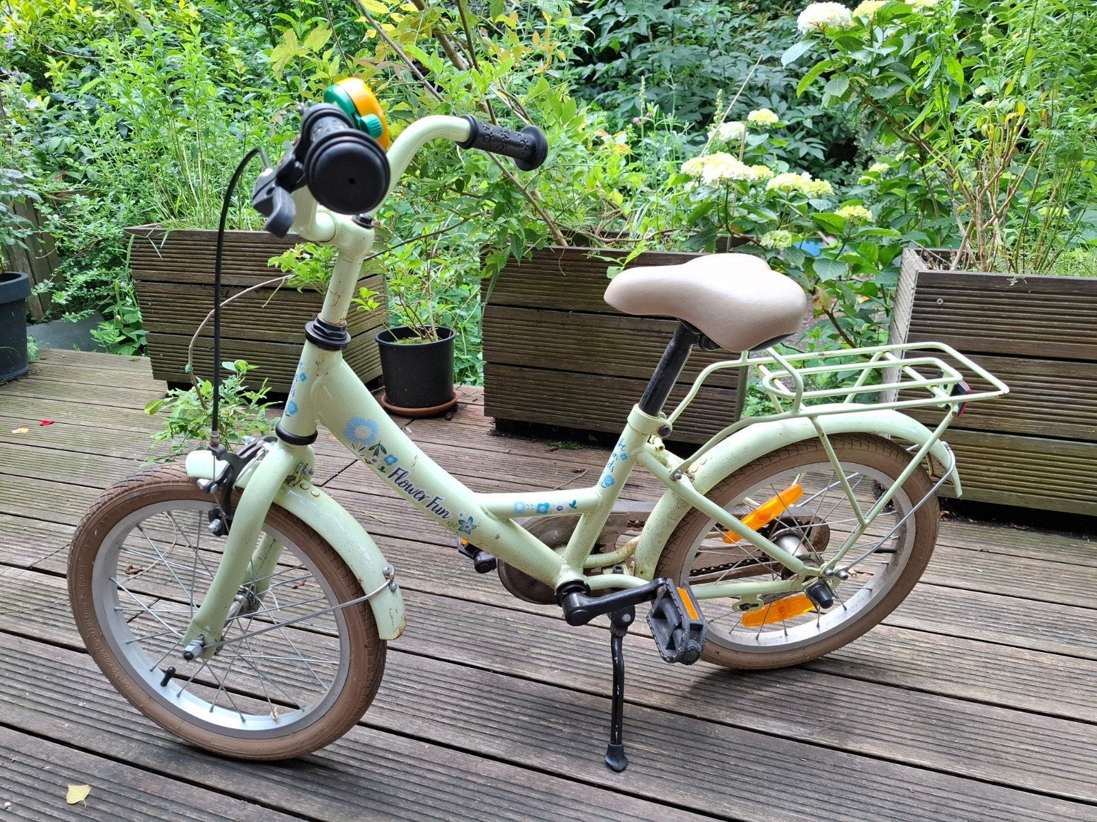 16 inch kinderfiets, Fietsen en Brommers, Fietsen | Meisjes, Ophalen, Terugtraprem, 16 inch, Handrem