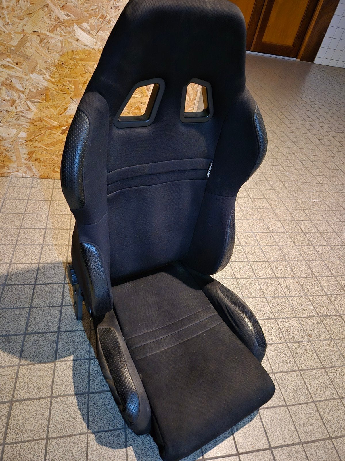 Zwarte Gamestoel los - Auto-Style, Ophalen, Stof, Gebruikt, Zwart