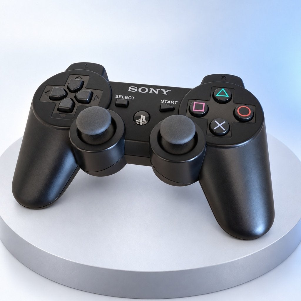 Zgan. Sony DualShock PS3 controller zwart, Spelcomputers en Games, PlayStation 3, Ophalen of Verzenden, Zo goed als nieuw, Nvt