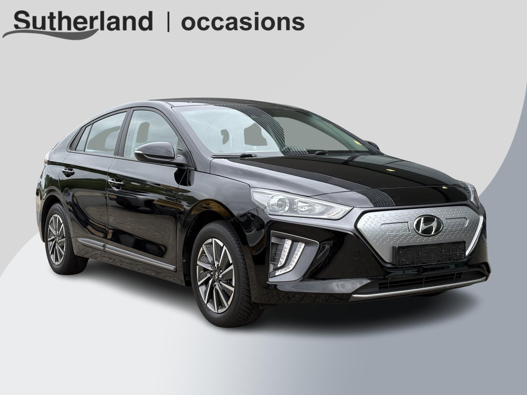 Hyundai IONIQ i-Motion EV 38 kWh 46.300 KM | SOH 95,6% | Nav, Auto's, Hyundai, Gebruikt, Zwart, IONIQ, 294 km