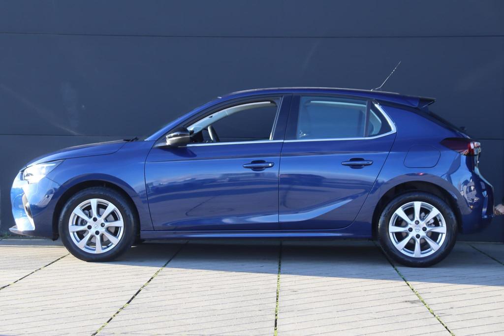 Opel Corsa 1.2 Elegance 100pk / Apple CarPlay / Camera / 16', Stof, Gebruikt, Euro 6, Blauw
