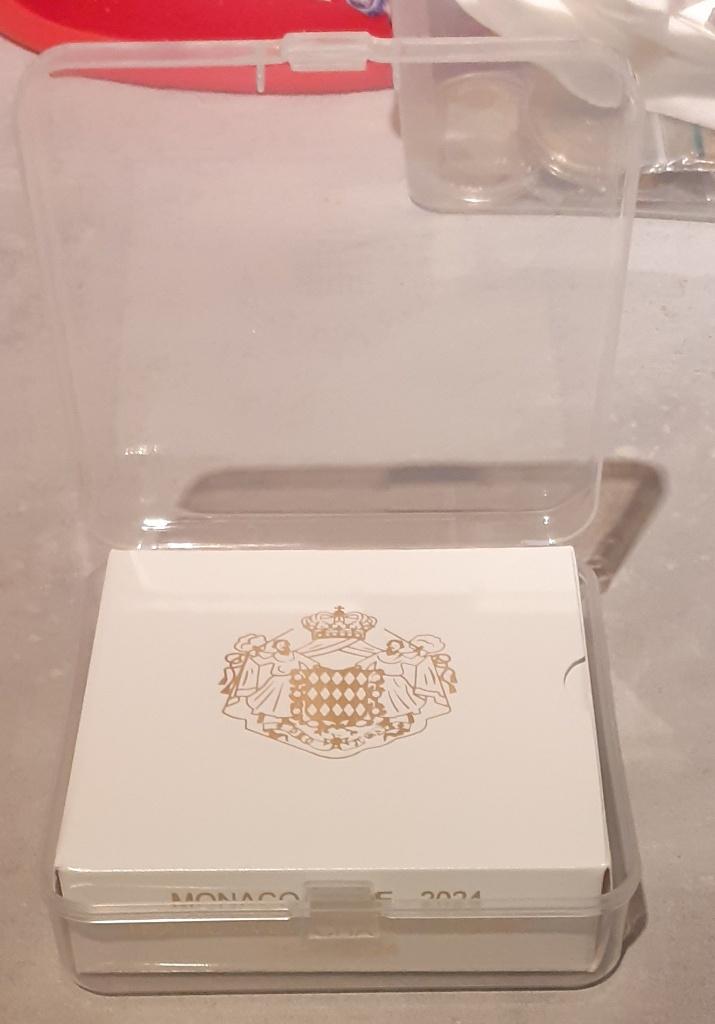 Kunststof plastic opbergdoos voor 2 euro Monaco/Italie proof, Ophalen of Verzenden, Monaco, 2 euro