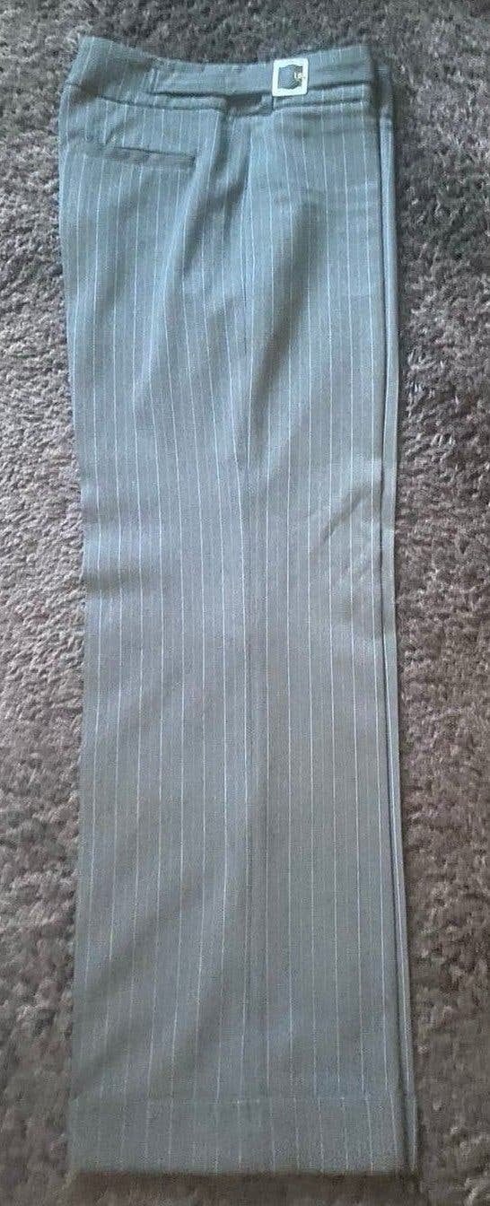 BC Wide Leg pantalon grijs met krijtstreep, W32 L32, nieuw, Maat 42/44 (L), Ophalen of Verzenden, BC, Nieuw