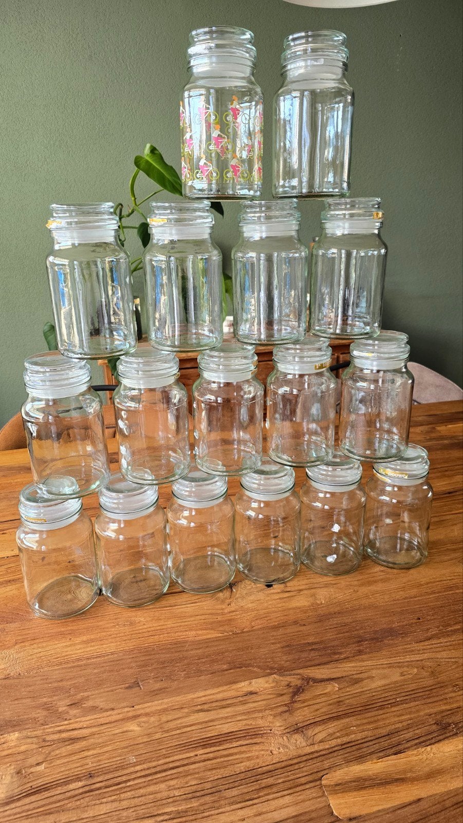 Set van 16 Douwe Egberts voorraadpotten, Huis en Inrichting, Ophalen