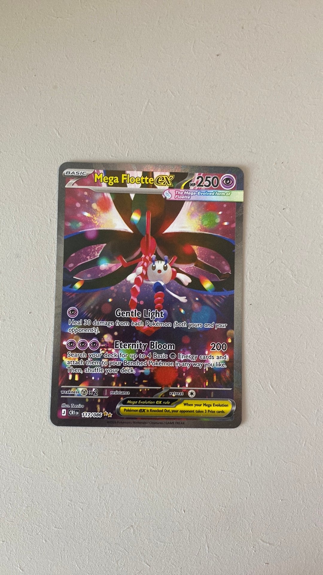 Mega Floette ex 117/086, Ophalen of Verzenden, Nieuw, Losse kaart