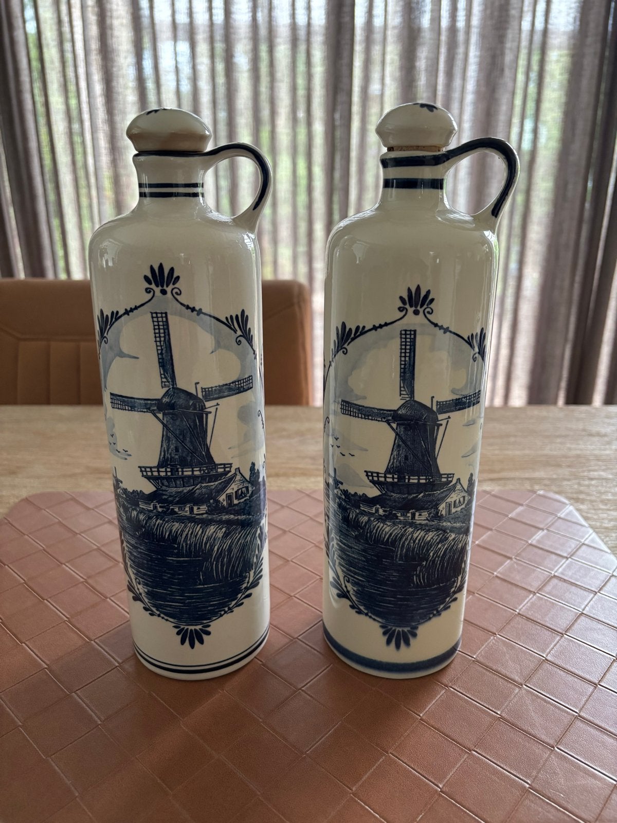 2 Bols jeneverflessen - Delfts Blauw - Made in Holland, Antiek en Kunst, Ophalen of Verzenden