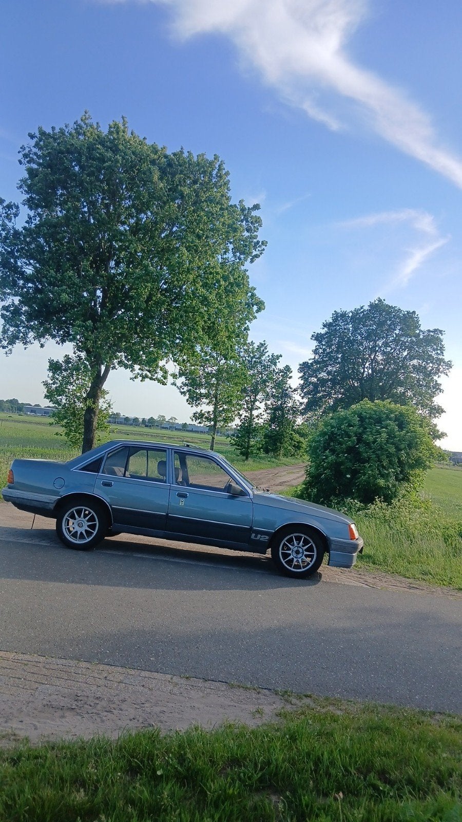 Opel Rekord 2.0 S 1985 Blauw, Ophalen, Voor, Opel, Bumper